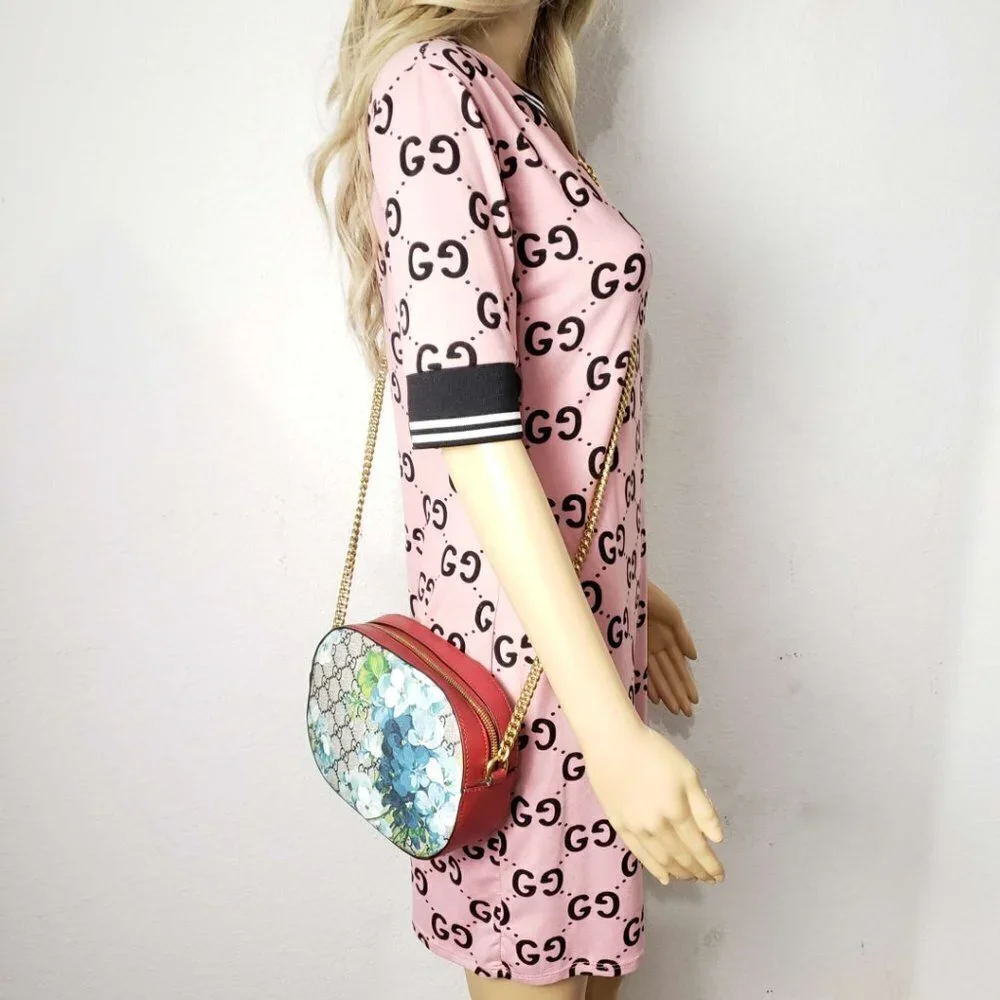 Authentic Gucci GG Supreme Blooms Small Crossbody Bag Floral Canvas - Picture 12 of 12